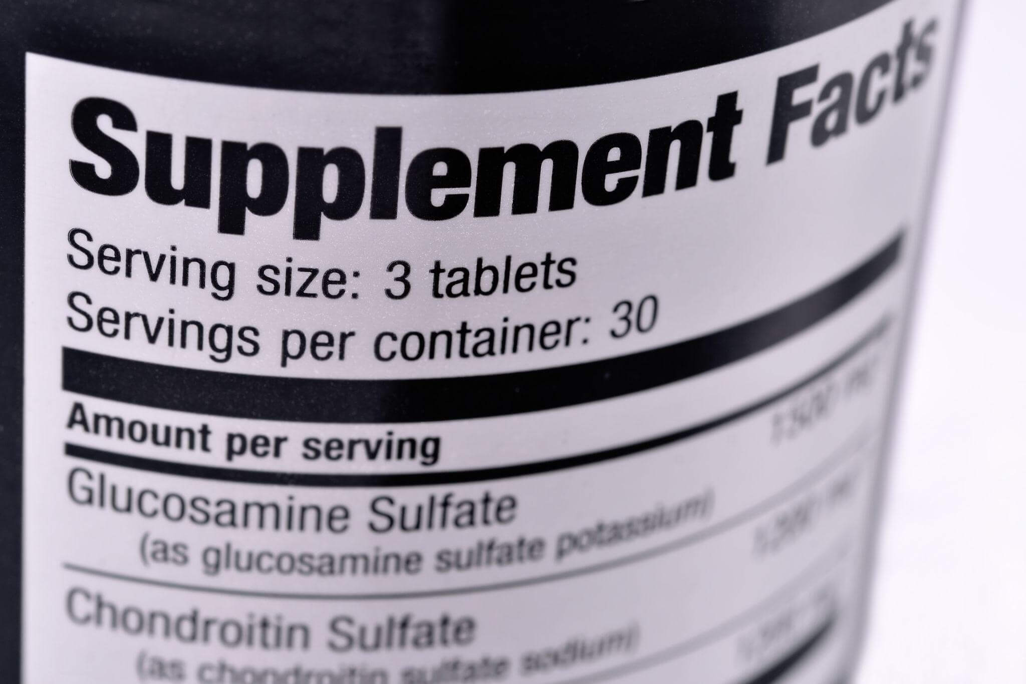 Glucosamine sulfate supplements